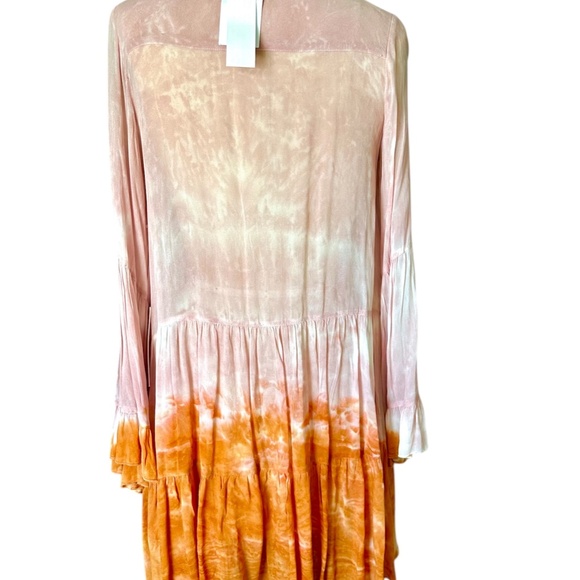 Beautiful Dress in Chiffon - By Young, Broke & Fabulous - L - NWT - Tie Dyed - Picture 4 of 12